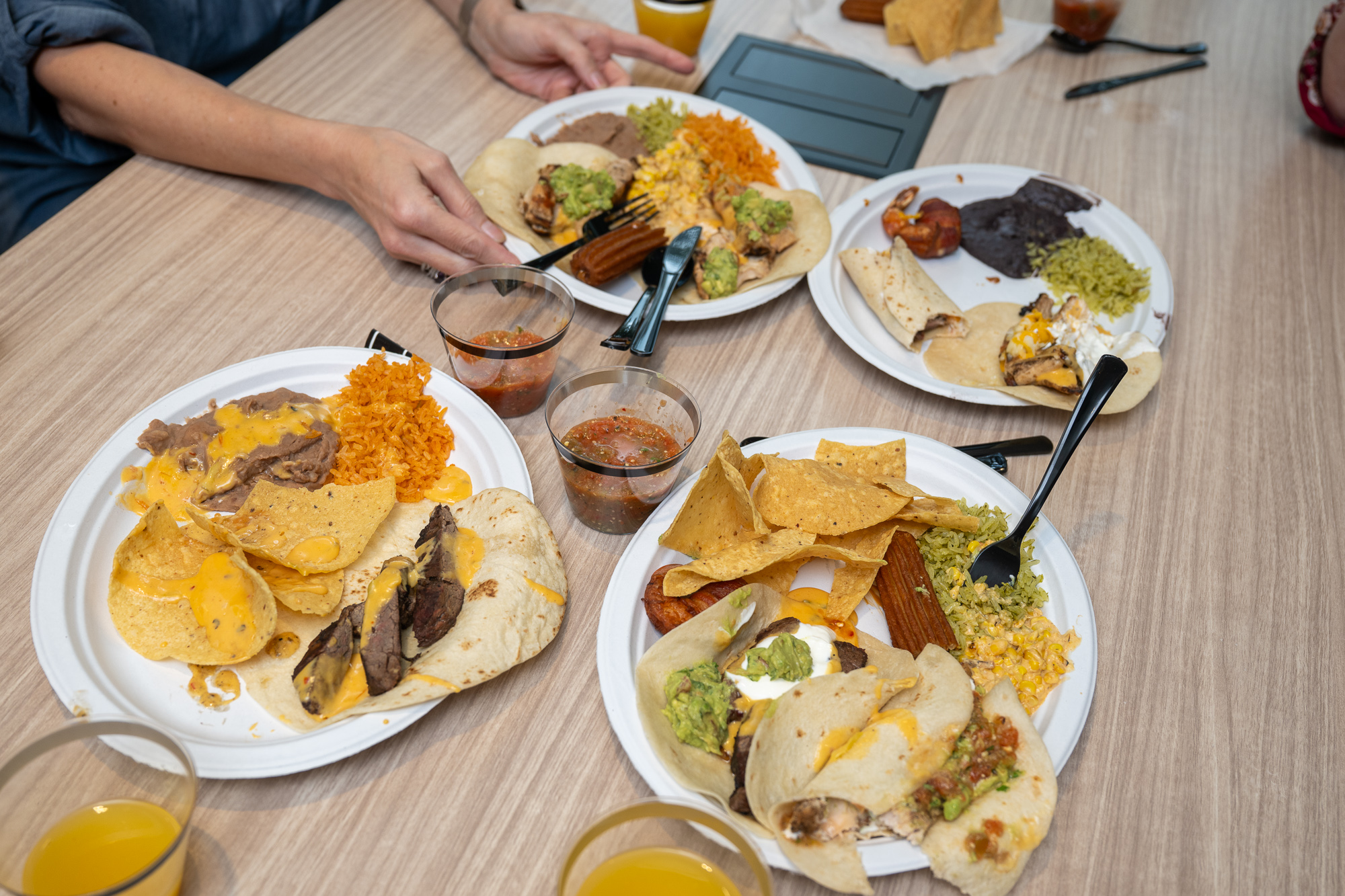 Mi Dia catering spread